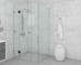 Frameless Shower screen Corner Hinge Panel & Door & Infill & Return 2050H
