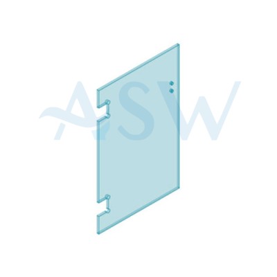 POLARIS Wall or Post to Glass Gate 12mm Clear Toughened Glass