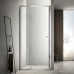 Semi Frameless Shower Screen wall to Wall With Pivot Door 2000H Adjustable Light Gold, Brushed Nickel, Gun Metal
