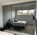 Frameless Sliding Wardrobe Doors Grey Mirror